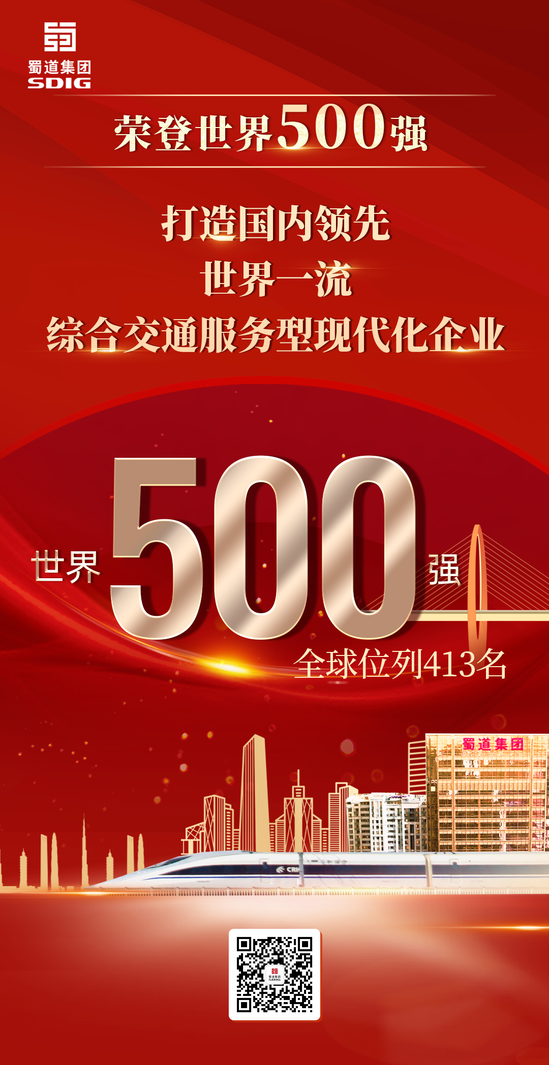重磅！蜀道集團(tuán)榮登世界500強(qiáng)